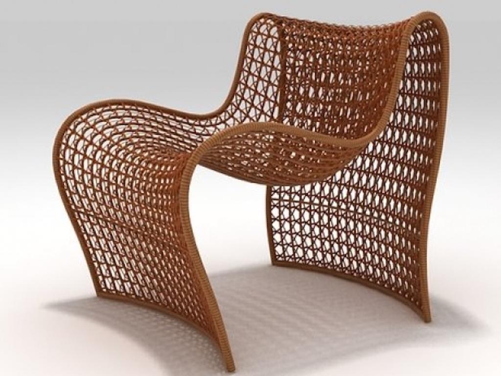 Philippine Lola Open Weave Chair For Sale
