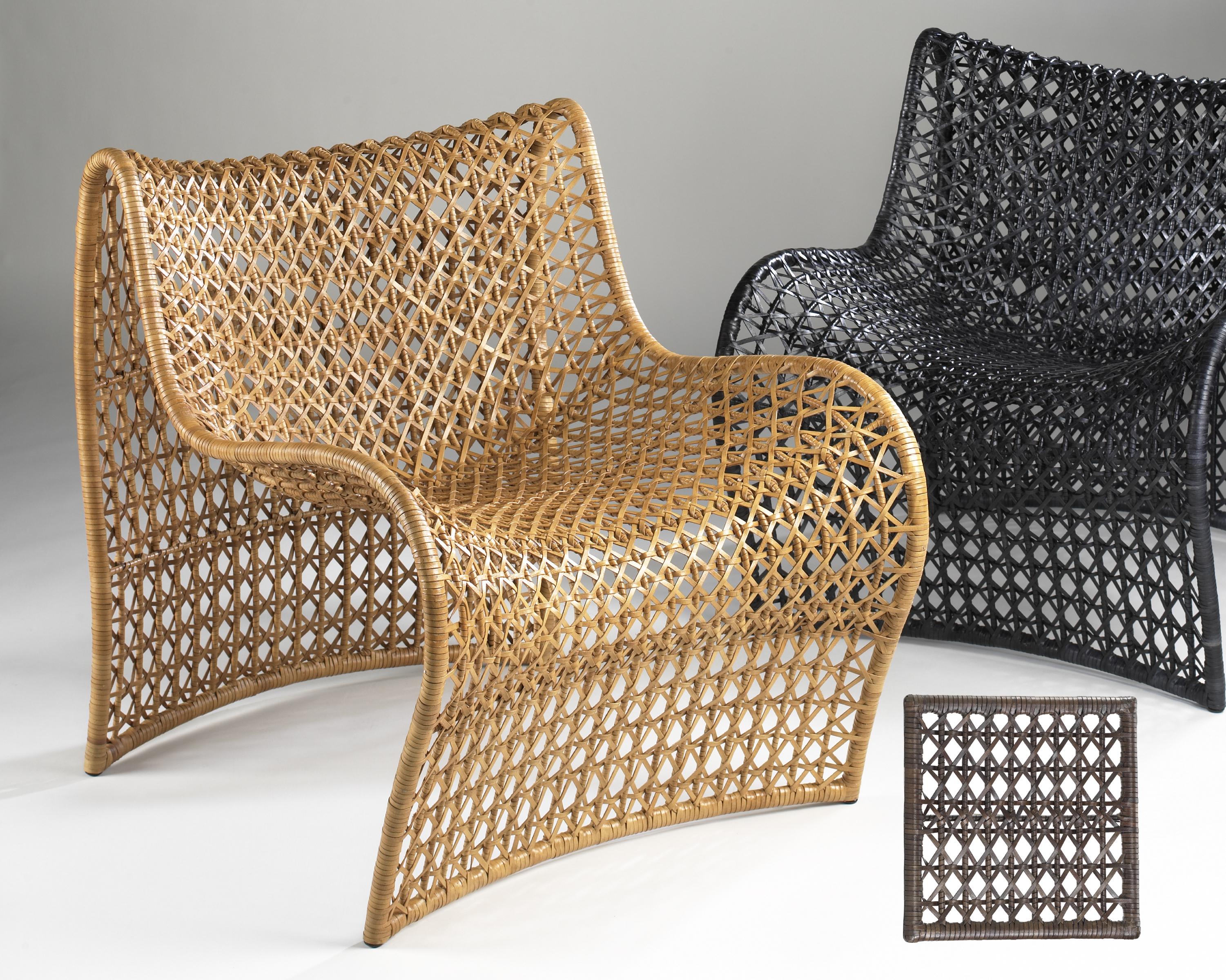 The Lola chair is a true testament to the beauty of design and comfort. The chair features an open weave of leather that covers a sensually shaped frame, creating a striking and eye-catching appearance. This exquisite combination of materials and