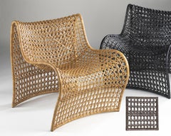Lola Open Weave Leather Chair