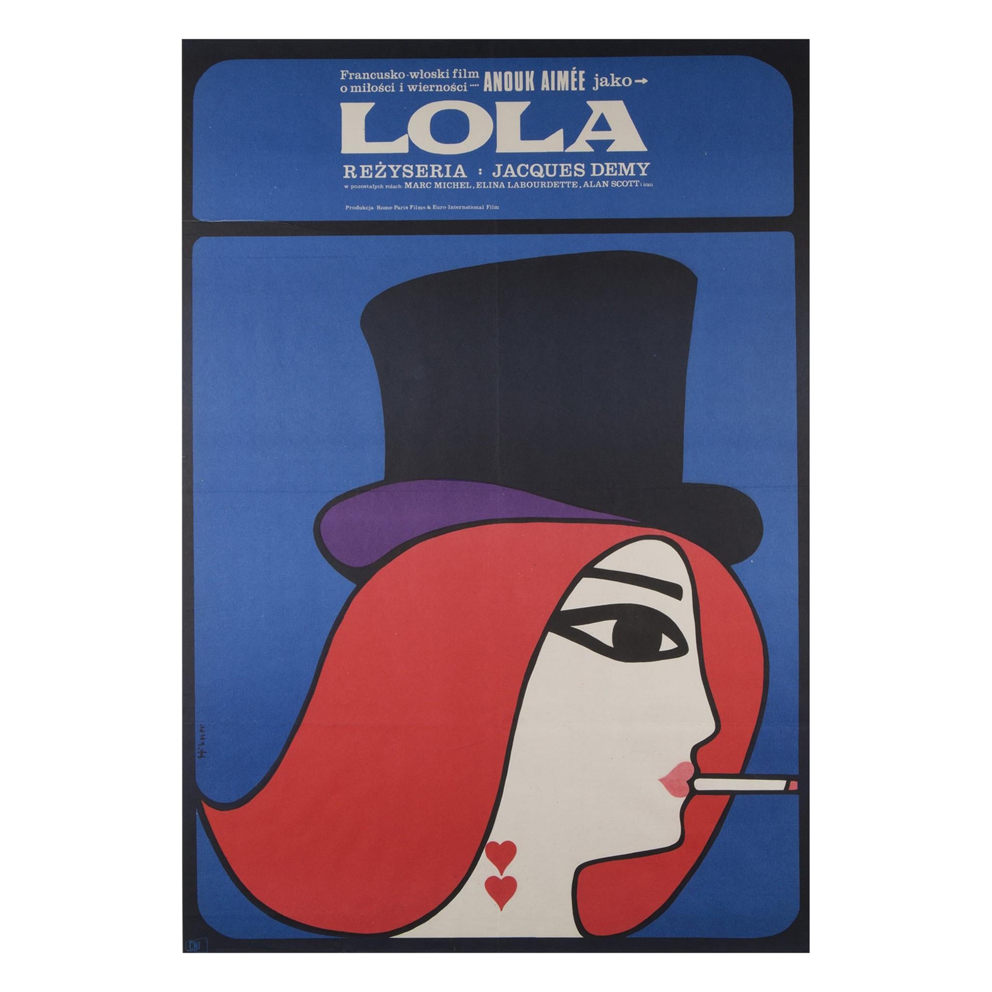 Lola Original Polish Film Poster, Maciej Hibner, 1967