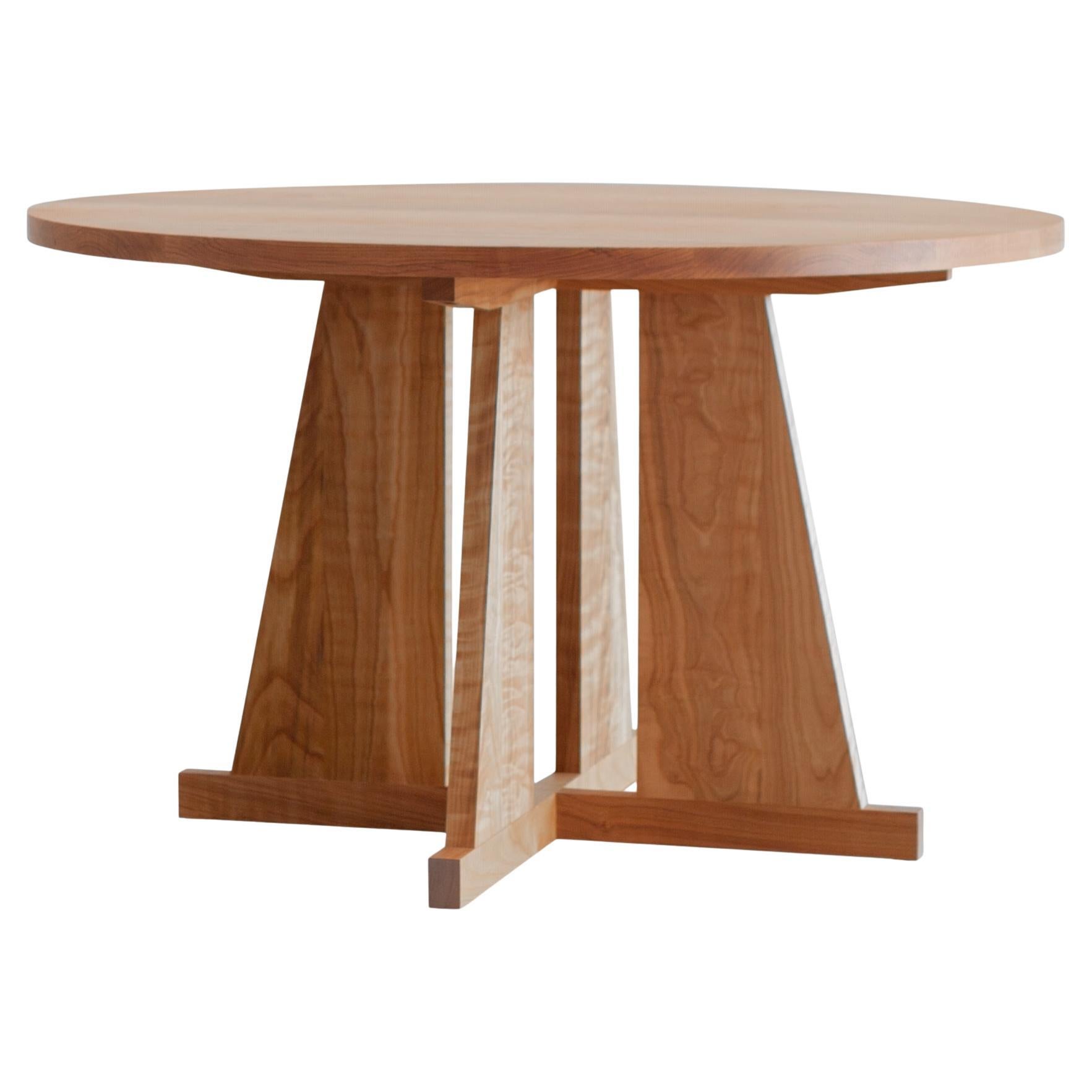 Lola Round Dining Table in Solid European Cherry by Standard Practice For Sale