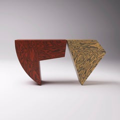 Lola sculptural curved wood sideboard by Sebastiano Bottos