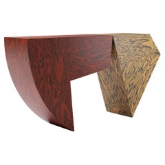 Lola sculptural curved wood sideboard by Sebastiano Bottos