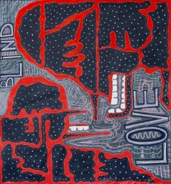 Arte georgiano contemporáneo de Lola Sergounine - Amor ciego