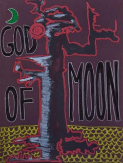 Georgian Contemporary Art by Lola Sergounine - God of Moon