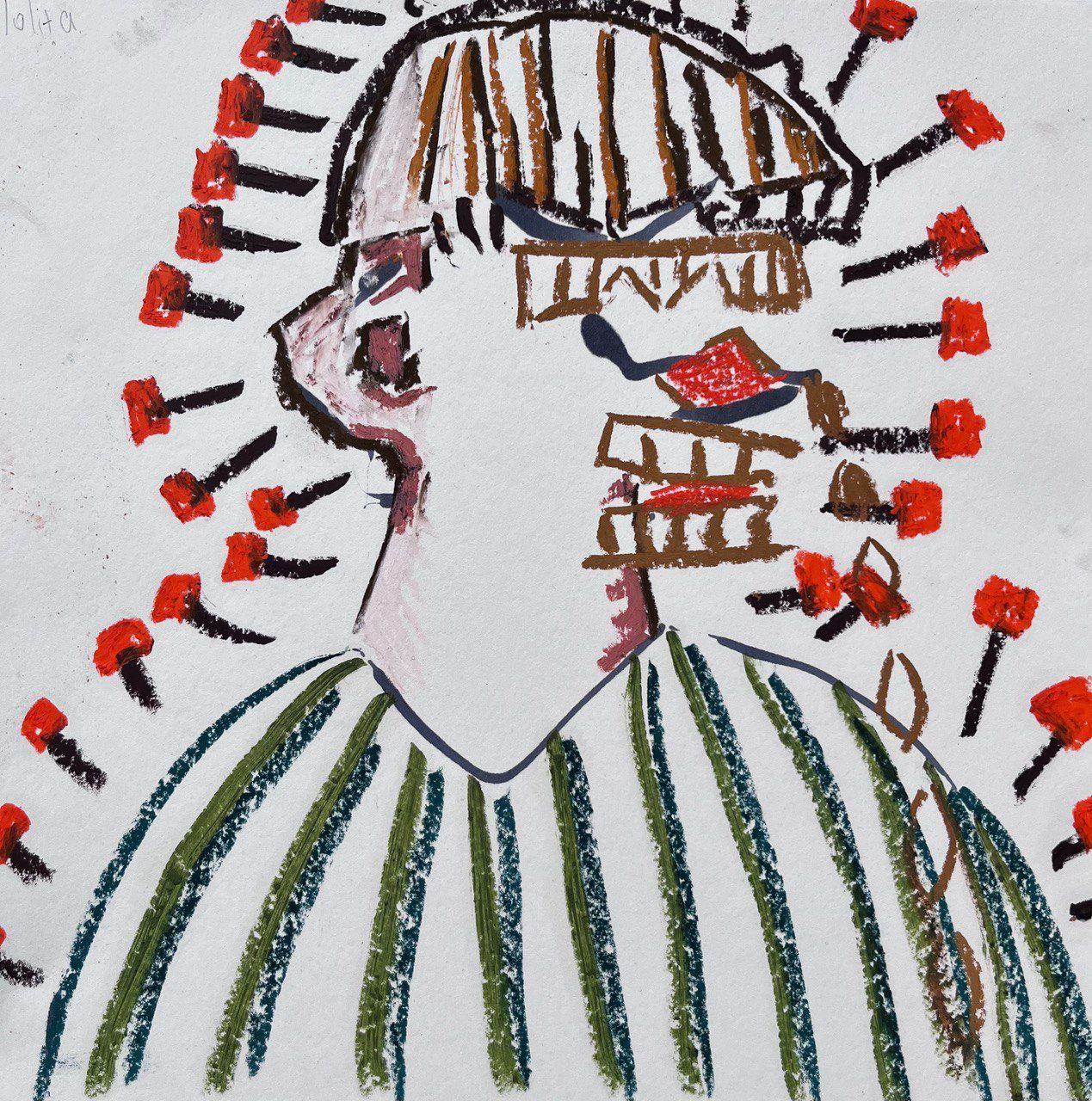 Arte georgiano contemporáneo de Lola Sergounine - Marido tóxico