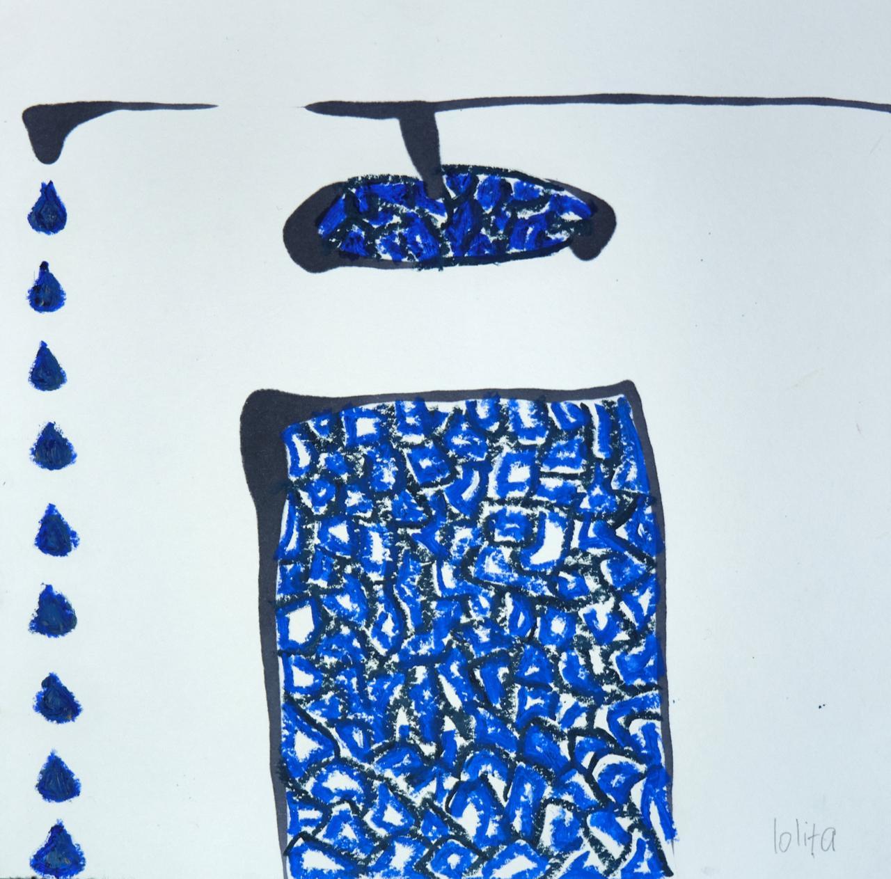 Tecnica mista con pastello a olio su carta

Lola Sergounine, conosciuta nel suo nome artistico come Lolita, è un'artista georgiana nata nel 1987 che vive tra Tbilisi, Georgia e Kalkan, Turchia. Si è laureata con il Bachelor of Artistics Law Studies