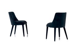 Lola, la sedia da pranzo imbottita in velluto