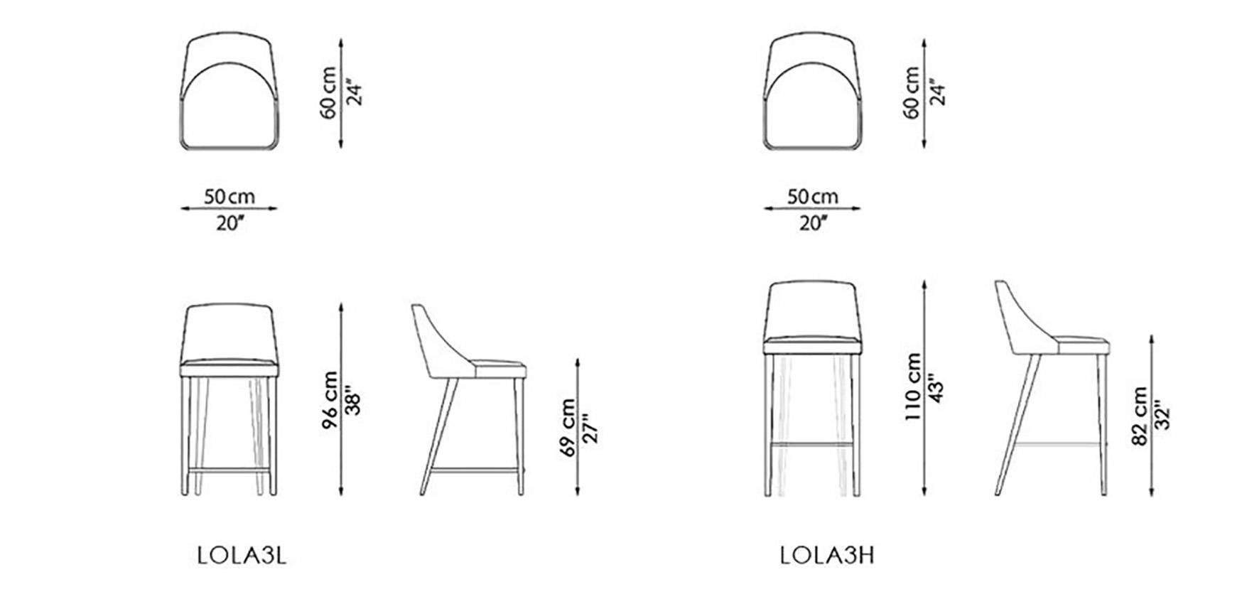 Lola, the Super Comfortable Stool in leather For Sale 1