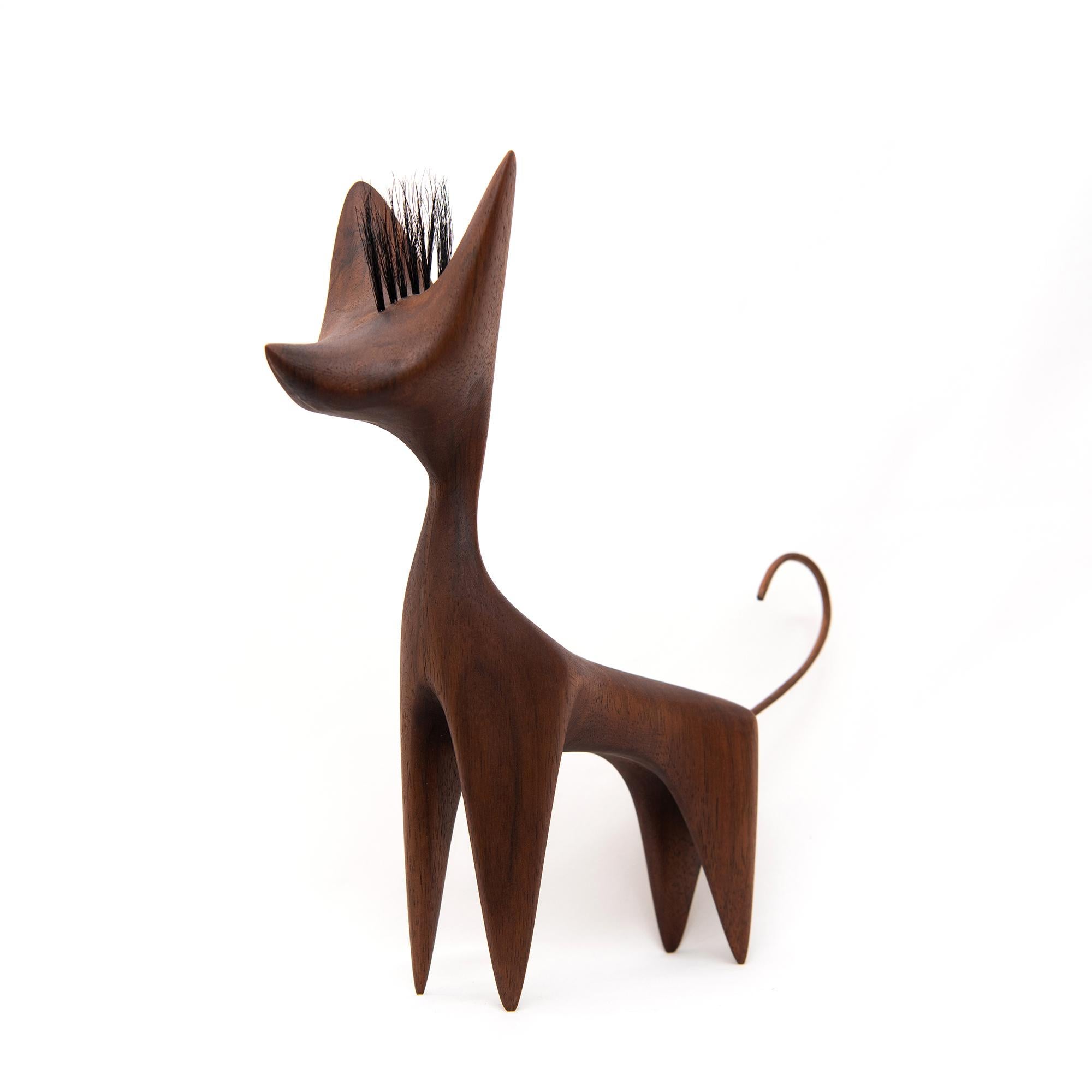 Mexican Lola by Design VA . Xoloitzcuintle Wood Sculpture For Sale