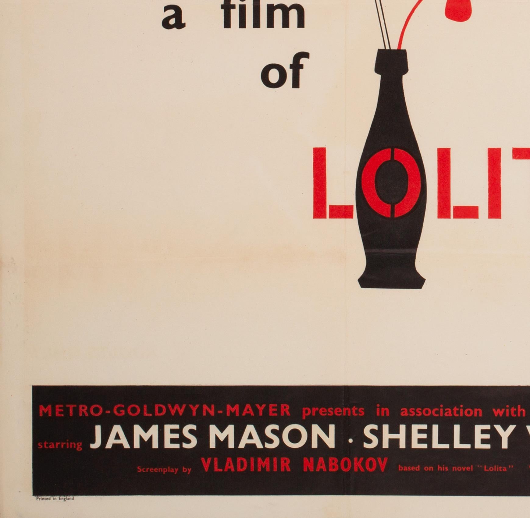 Lolita, UK Quad-Film, Filmplakat, 1962 (Papier) im Angebot
