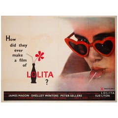 Lolita 1962 UK Quad Film Movie Poster