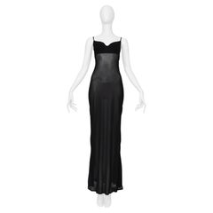 Lolita Lempicka Black Sheer Maxi Slip Dress