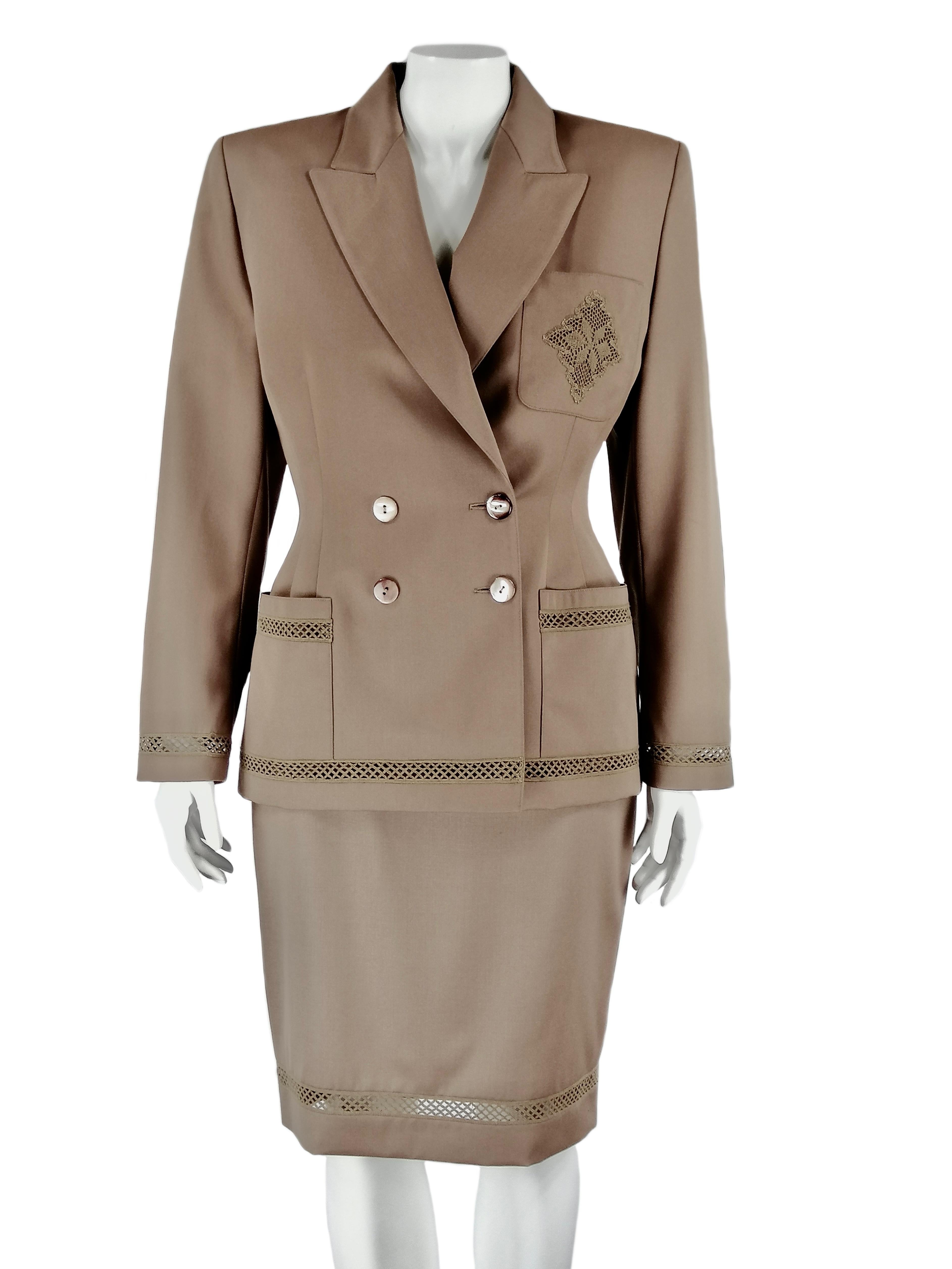LOLITA LEMPICKA PARIS wool skirt suit