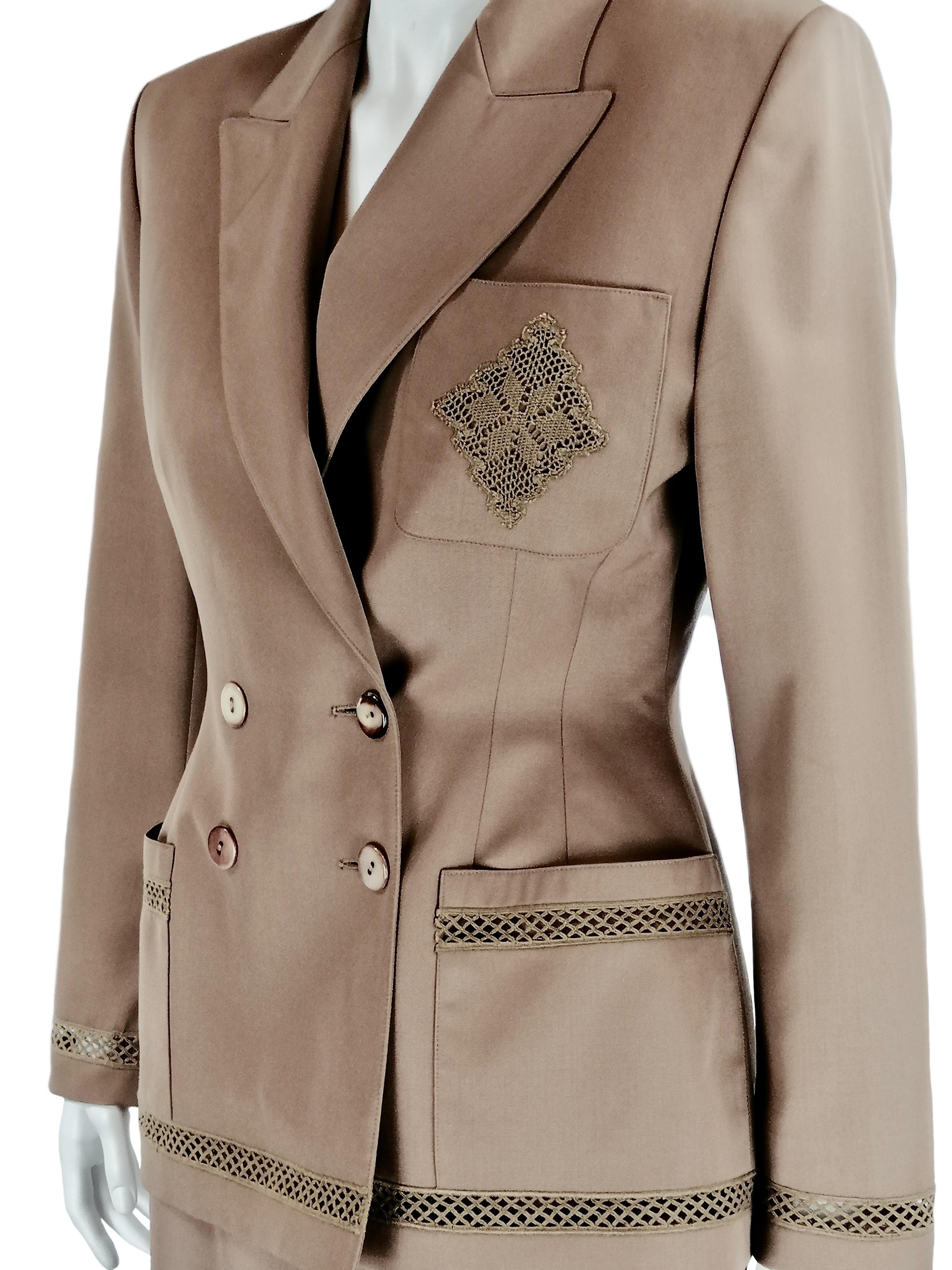 LOLITA LEMPICKA PARIS wool skirt suit In Excellent Condition For Sale In Rubiera, RE