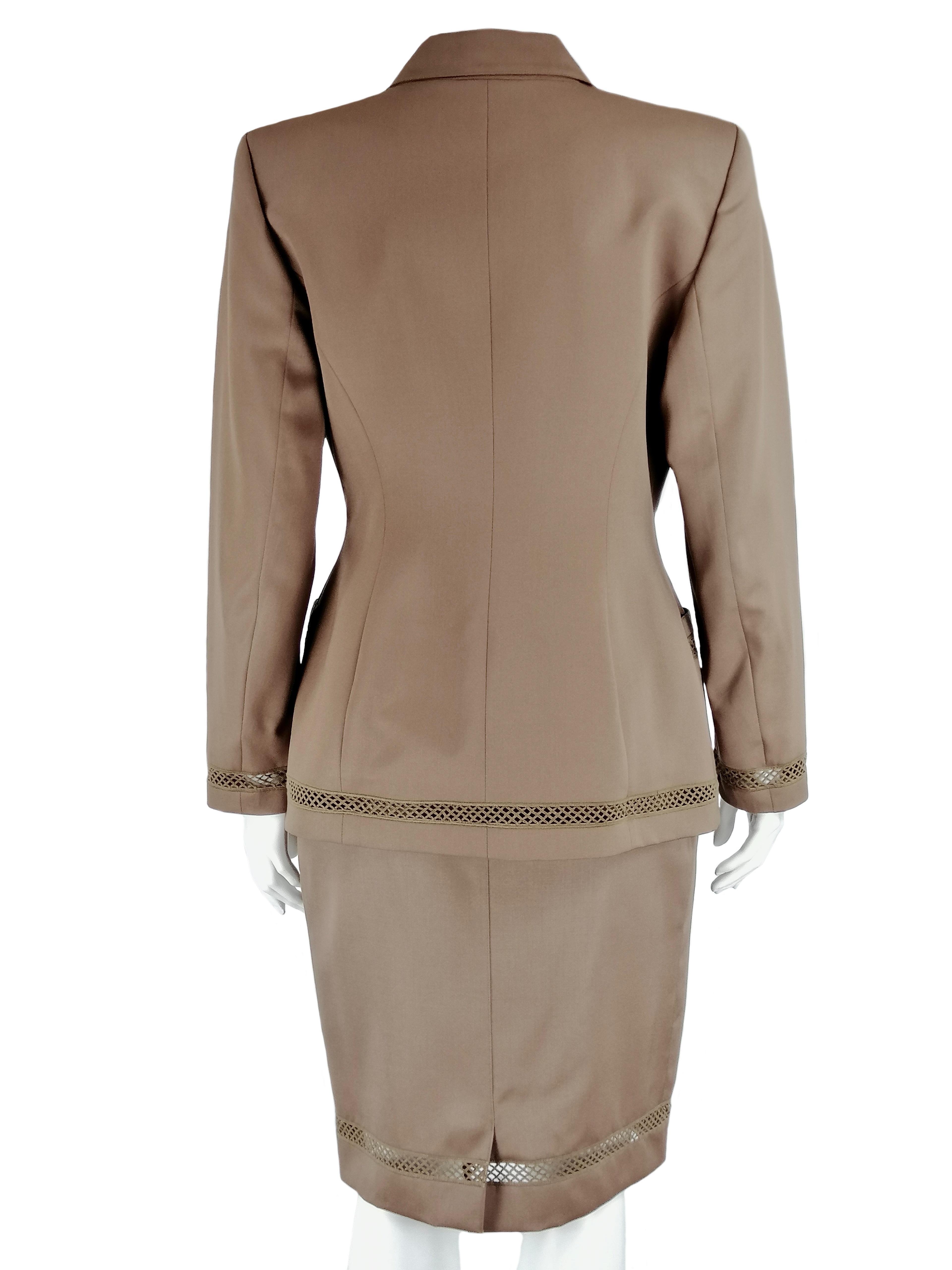 Women's LOLITA LEMPICKA PARIS wool skirt suit For Sale