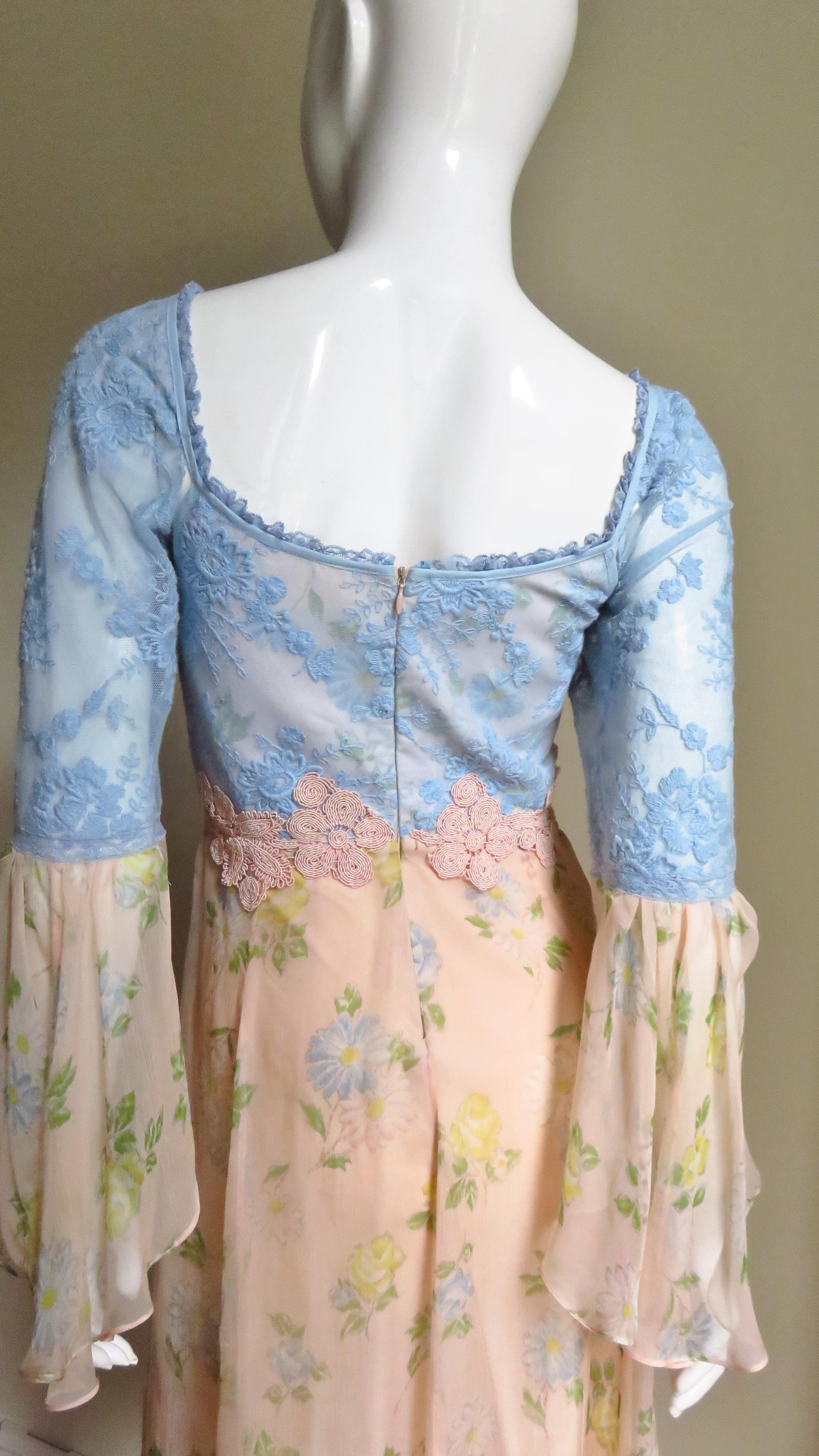 Lolita Lempicka Silk Dress with Lace 4