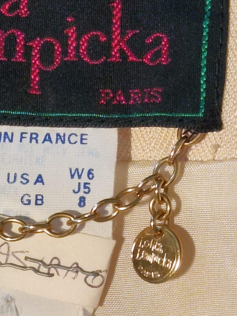 Lolita Lempicka Vintage-Blazer in Creme mit Goldknöpfen, Frankreich, 1990er Jahre im Angebot 7