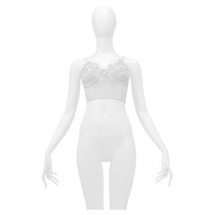 Lolita Lempicka Bustier in piqué bianco