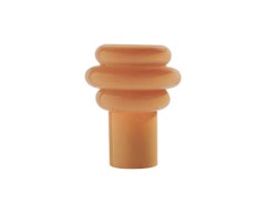 Lolli Blown Glass Table Lamp Honey Colored Modern Design
