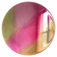 Lolli by Courtney Kinnare, Wall Art Resin Yellow Pink Mirrored Glass