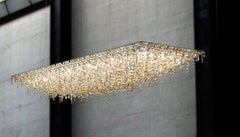 Lolli e Memmoli Crystal Ugolino Rectangular Chandelier