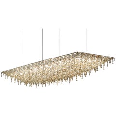 Lolli e Memmoli Crystal Ugolino Rectangular Chandelier