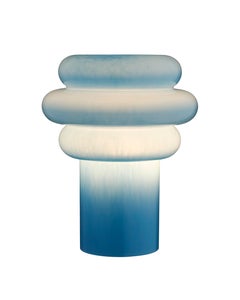 Lolli Hand Blown Glass Lamp Blue