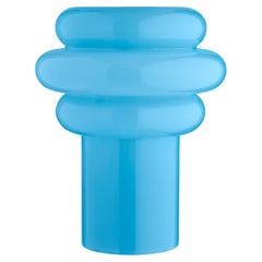 Lolli Hand Blown Glass Lamp Blue