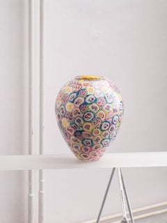 Vase à sucettes, verre expérimental soufflé à la bouche, sucettes, multicolore