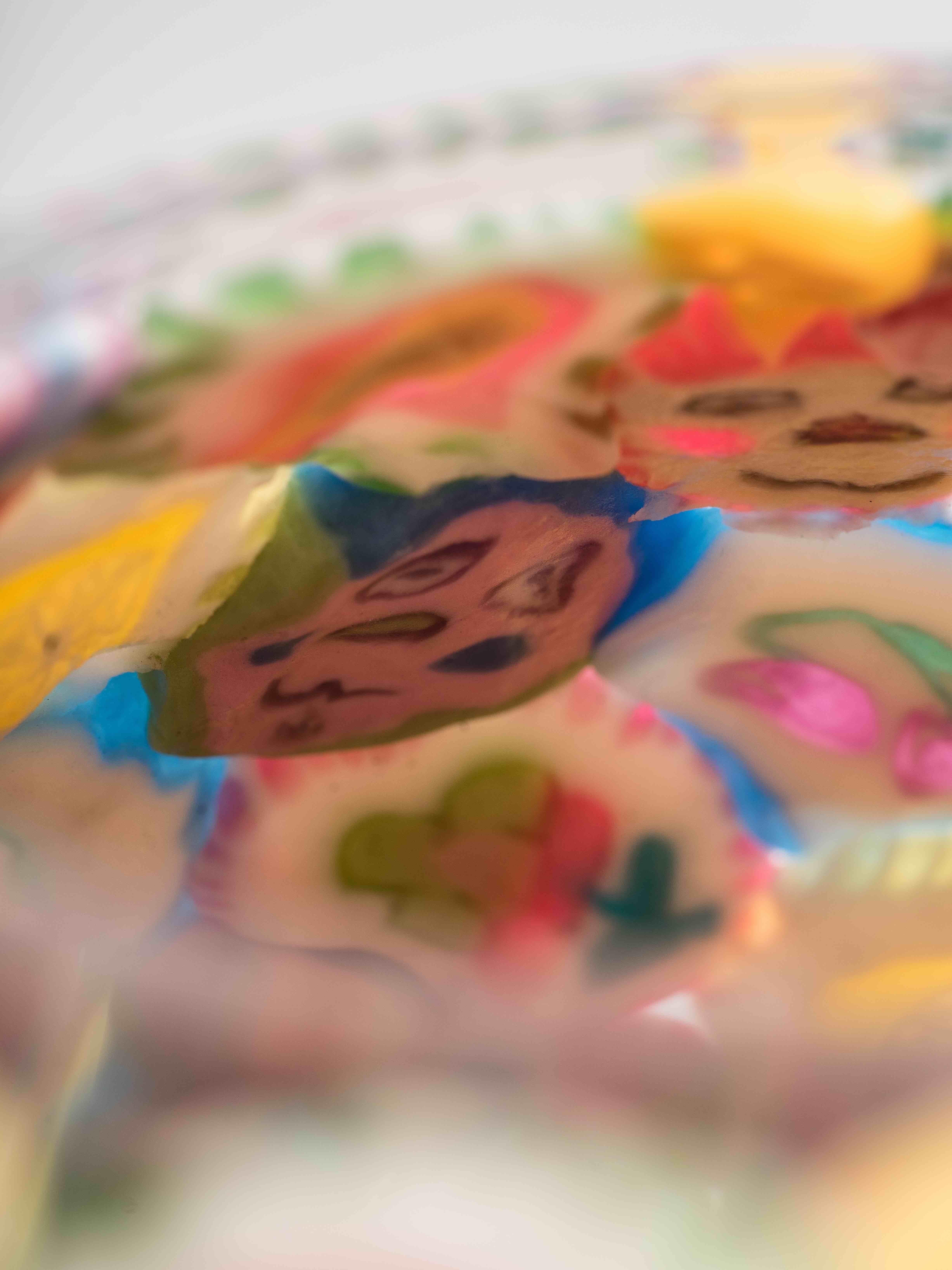 Autre Vase à sucettes, verre expérimental soufflé à la bouche, sucettes, jaune en vente
