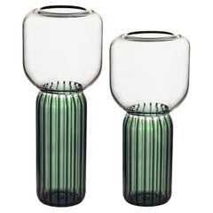Handmade Glass Vase Set, Lollo, green, Kanz, available