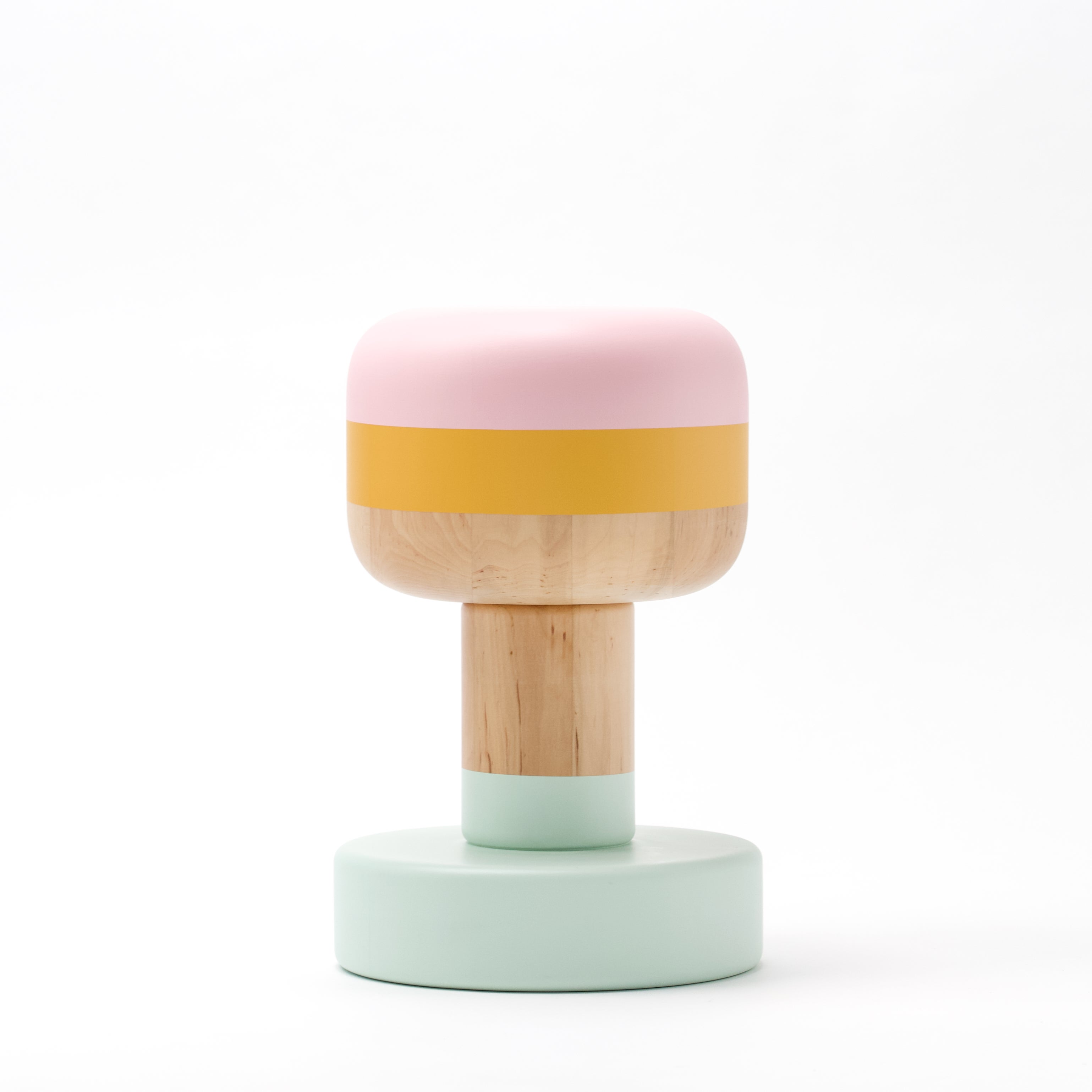LOLO is a family of objects, stools or side tables all of which are alike, yet different - like you and me. An abstraction about diversification.

Designed by Pernille Iben Linde and Morten Linde. 

Local artisans have hand-turned the object in