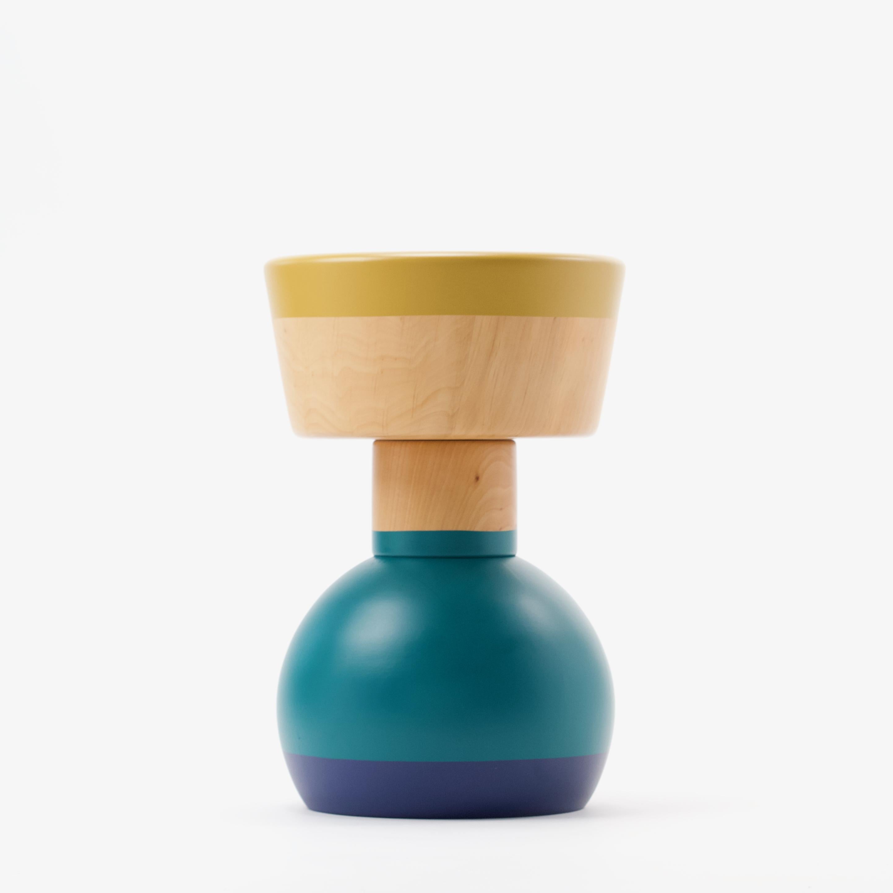LOLO is a family of objects, stools or side tables all of which are alike, yet different - like you and me. An abstraction about diversification.

Designed by Pernille Iben Linde and Morten Linde. 

Local artisans have hand-turned the object in