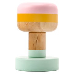 LOLO, Side Table, Stool, One-Off, Contemporary, Hand Made, Hand Painted, Denmark