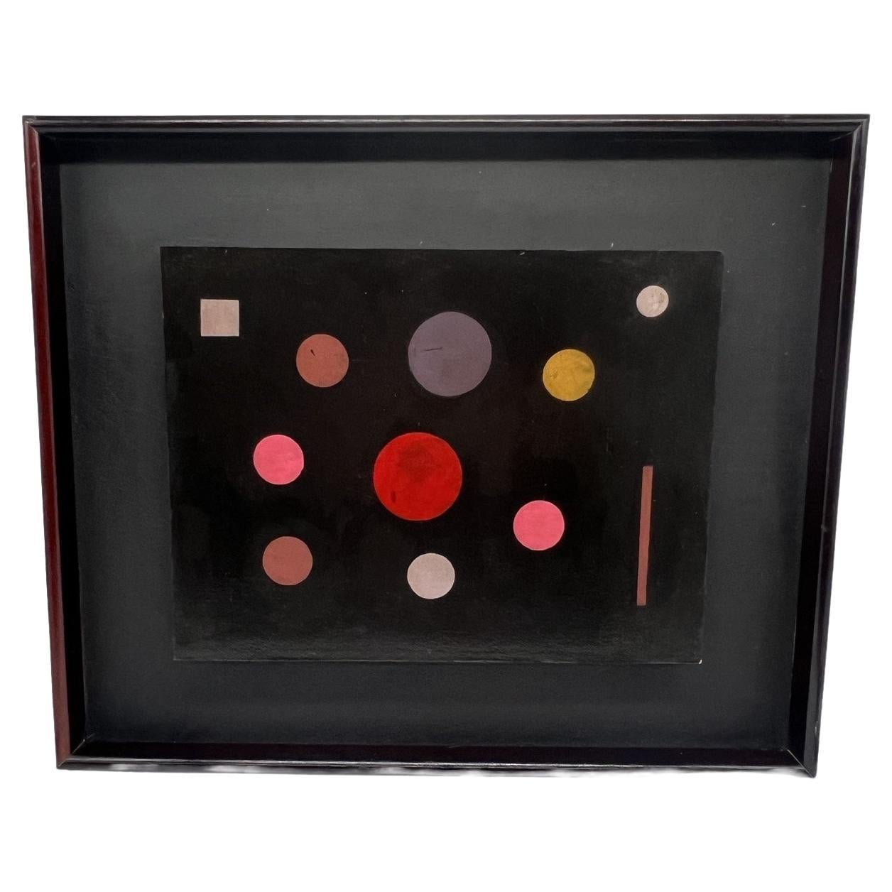 Lolo Soldevilla "Untitled" Oil on Canvas Cuban Master Geometric Abstract Artist For Sale