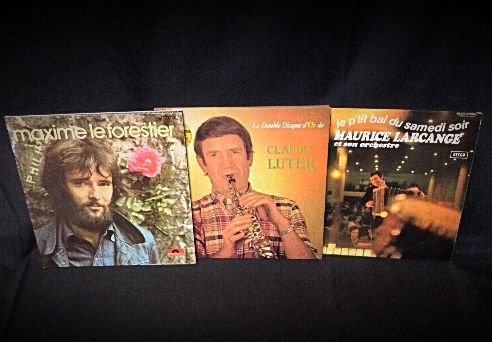 Questo lotto comprende tre dischi in vinile con le opere di M. Le Forestier, C. Luter e M. Larcange. Ogni album presenta stili diversi, rendendo questa raccolta un'aggiunta preziosa alla collezione di ogni appassionato di vinili.

Dettagli:

Tipo: