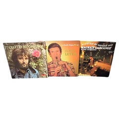 Lot of 3 Vinyl Records – M. Le Forestier, C. Luter, M. Larcange 33 RPM - 2Y04