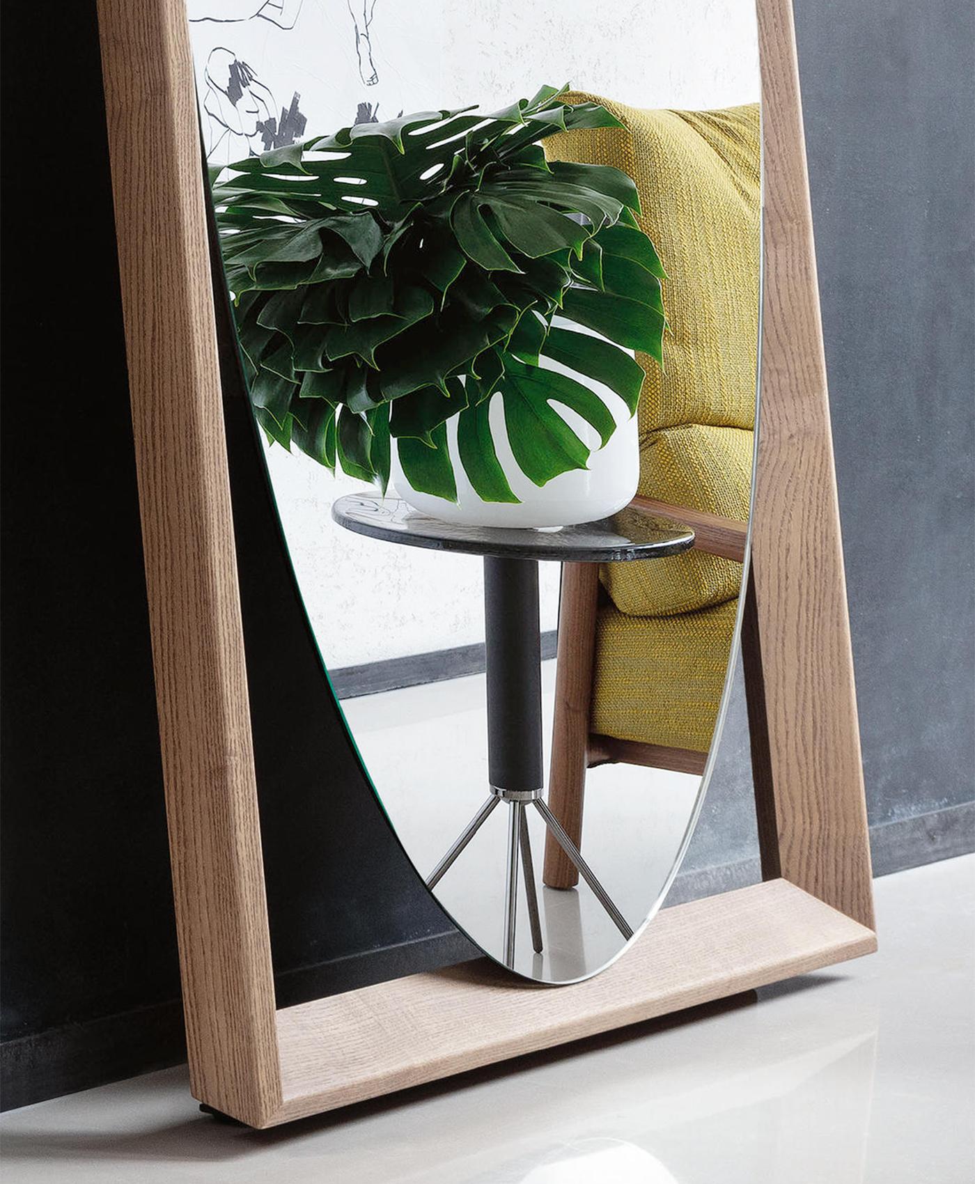 Contemporary Loma Gate Oval Mirror For Sale