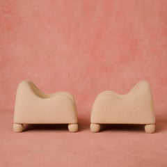 Lomazzi De Pas D'urbino Armchairs Ciuingam, 1960s Italian Design