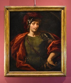 Portrait du peintre lombard de l'armure du soldat 17ème siècle Huile sur toile Grand maître