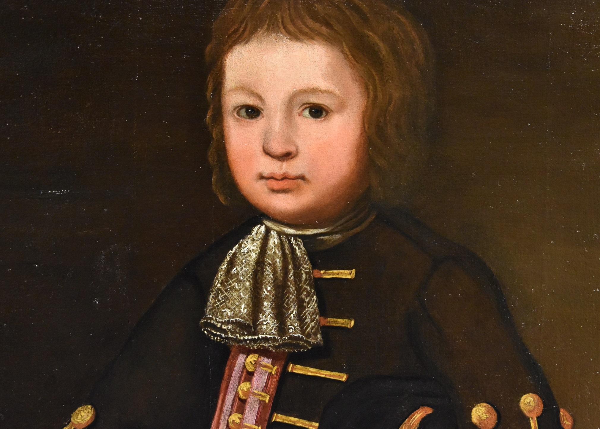 Retrato Joven Escuela Lombarda Siglo XVII Pintura Óleo sobre lienzo Viejo maestro en venta 2