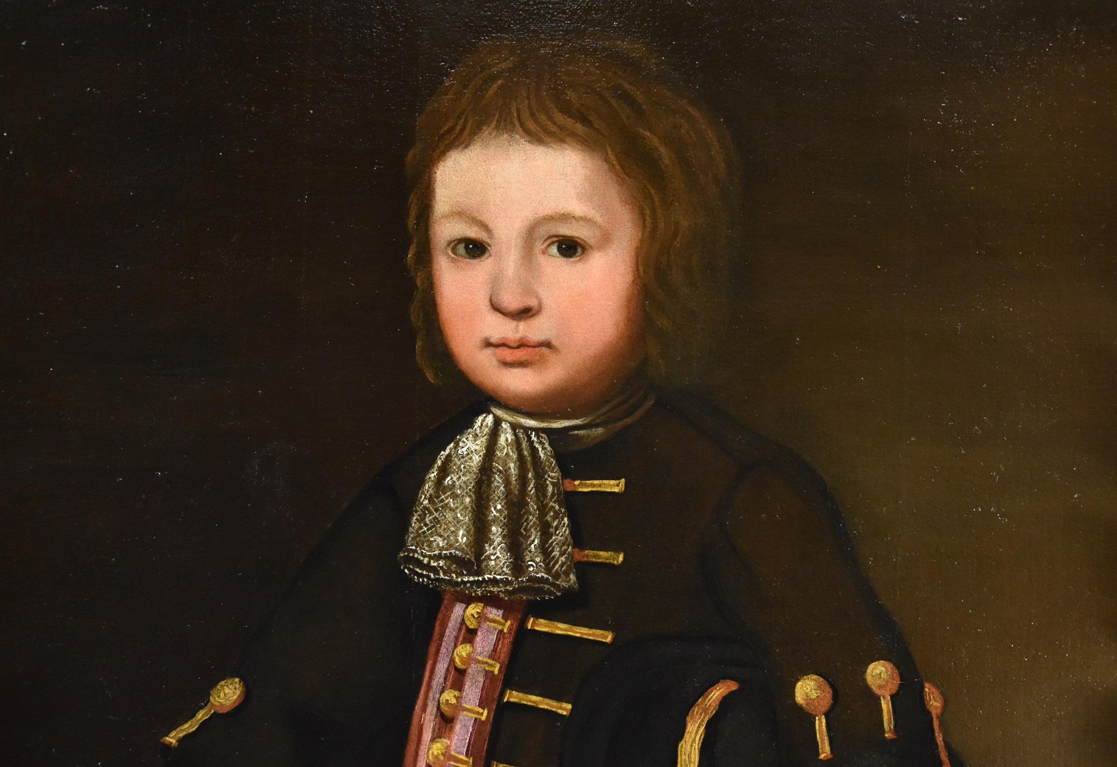 Retrato Joven Escuela Lombarda Siglo XVII Pintura Óleo sobre lienzo Viejo maestro en venta 3