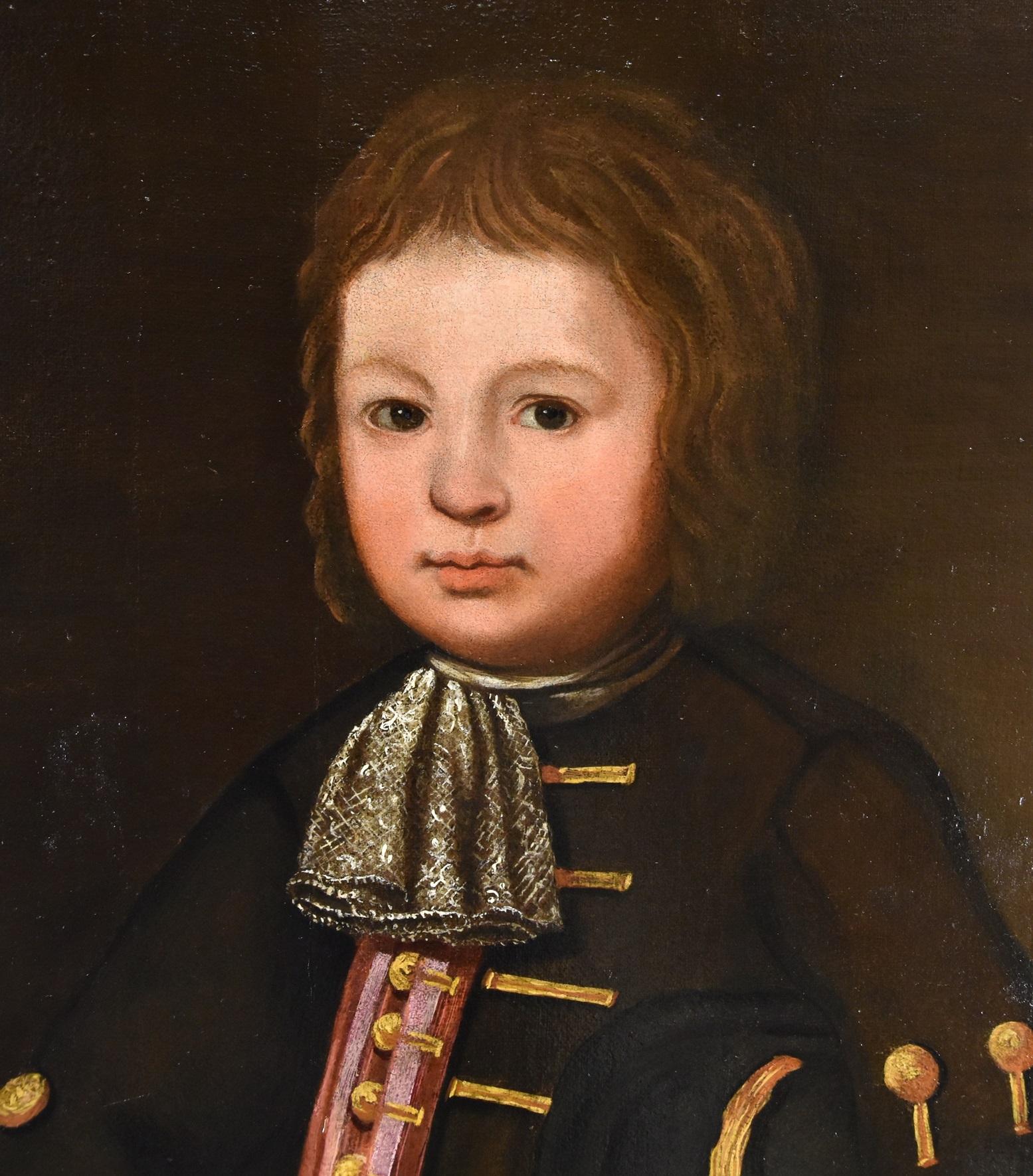 Retrato Joven Escuela Lombarda Siglo XVII Pintura Óleo sobre lienzo Viejo maestro en venta 6