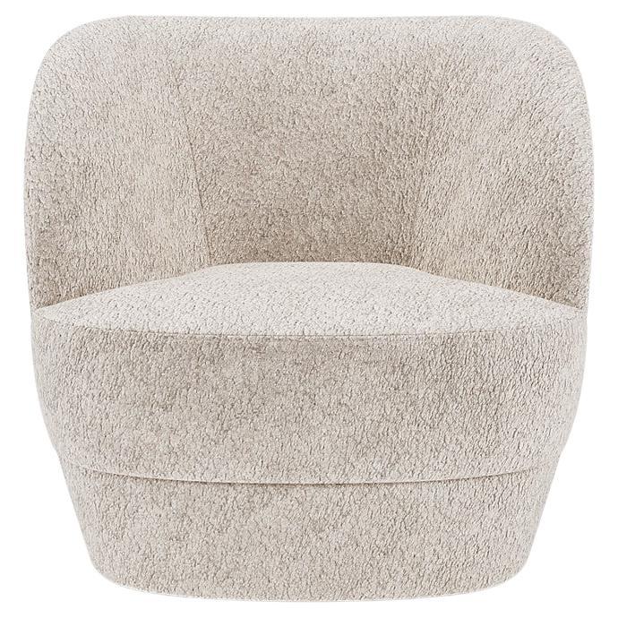 Lombard Street Club Chair in Textured Wool For Sale