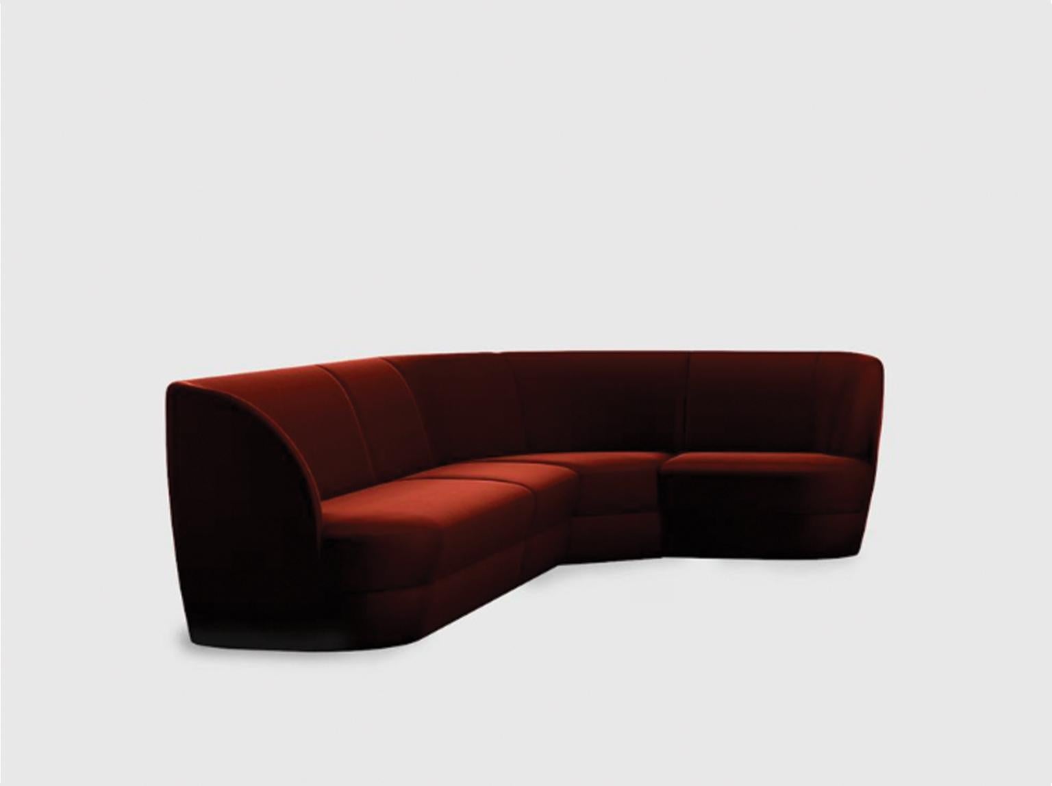 Mid-Century Modern Lombard Street L Sectional Four