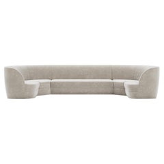 Lombard Street Sectional by Yabu Pushelberg in Nubuck Leather - U5