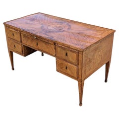Lombardy Louis XVI Writing Desk, Antique Wood, Italy, c. 1800s