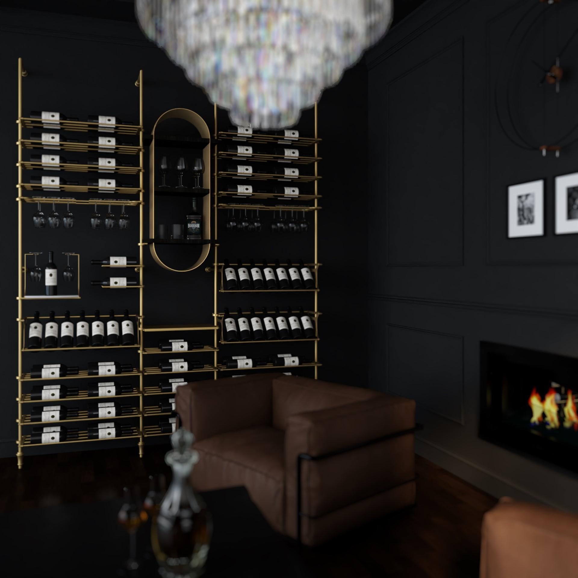 Fait main Lombardy Wine Wall - Présentoir de rangement et de stockage de vin en vente