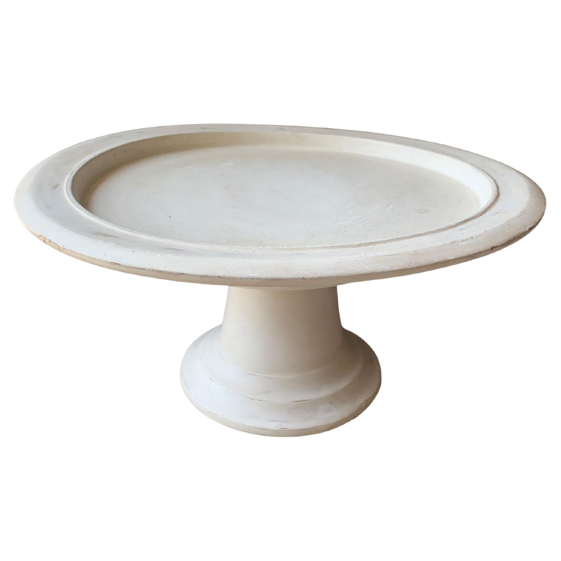 Lombok Tribal Serving Tray 'Dulang' / Small Table in White For Sale